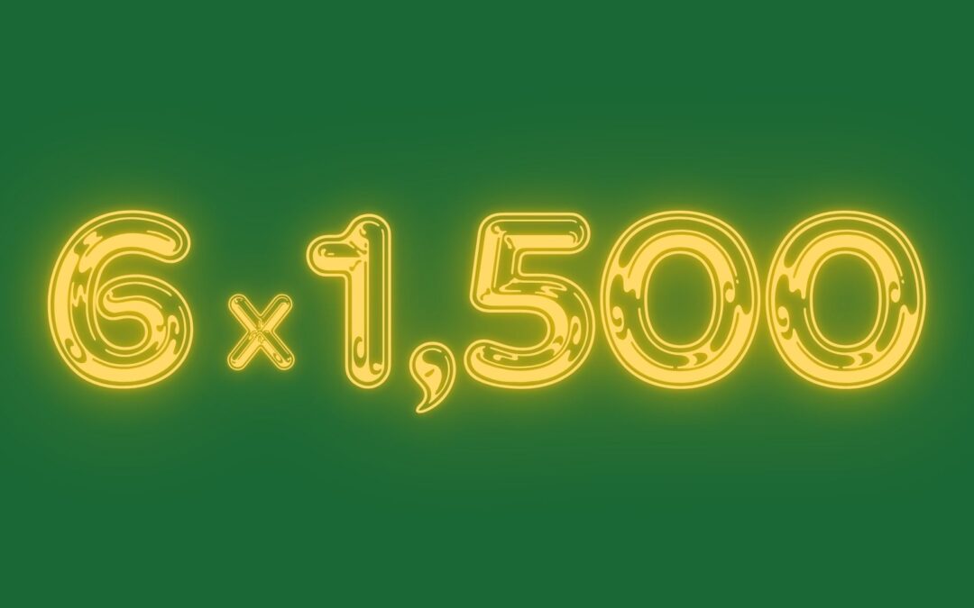 6 X $1500 Games