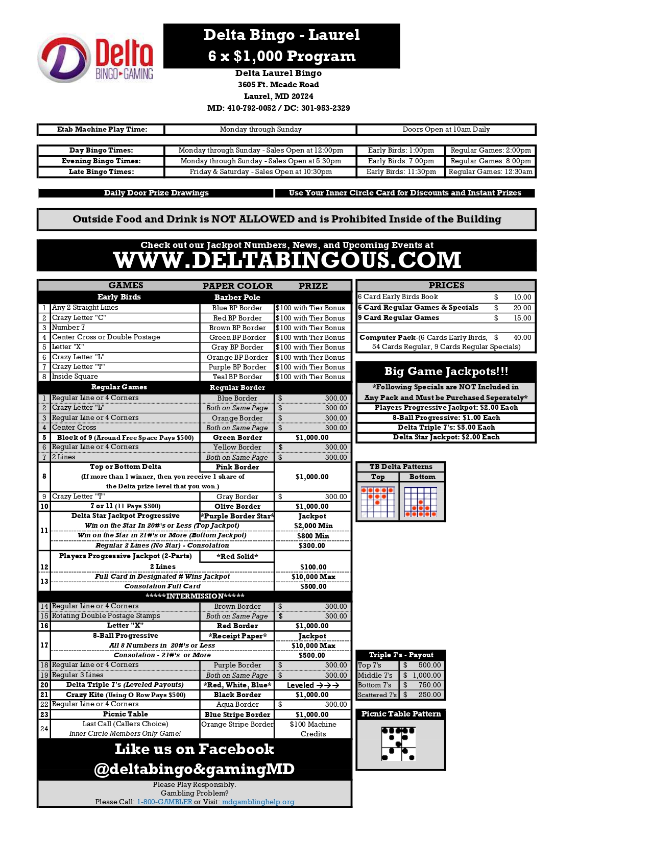 NEW - Laurel - 6x1000 Program